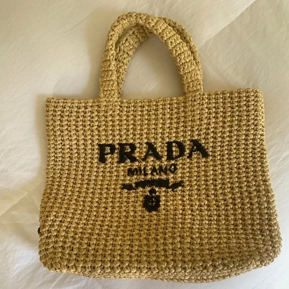 ハンドバッグ PRADA RAFFIA SMALL HANDBAG Prada Small Raffia Tote Bag | Saks Fifth Avenue